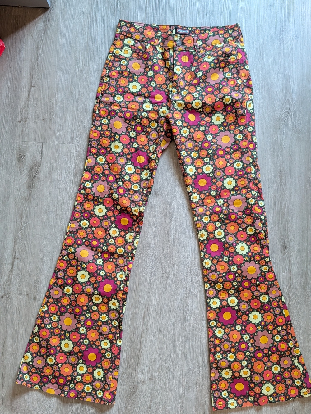 Run & Fly- Floral Print Flared Pants - Multicolor